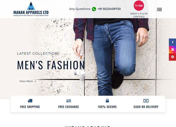 Manan apparels pvt ltd project work